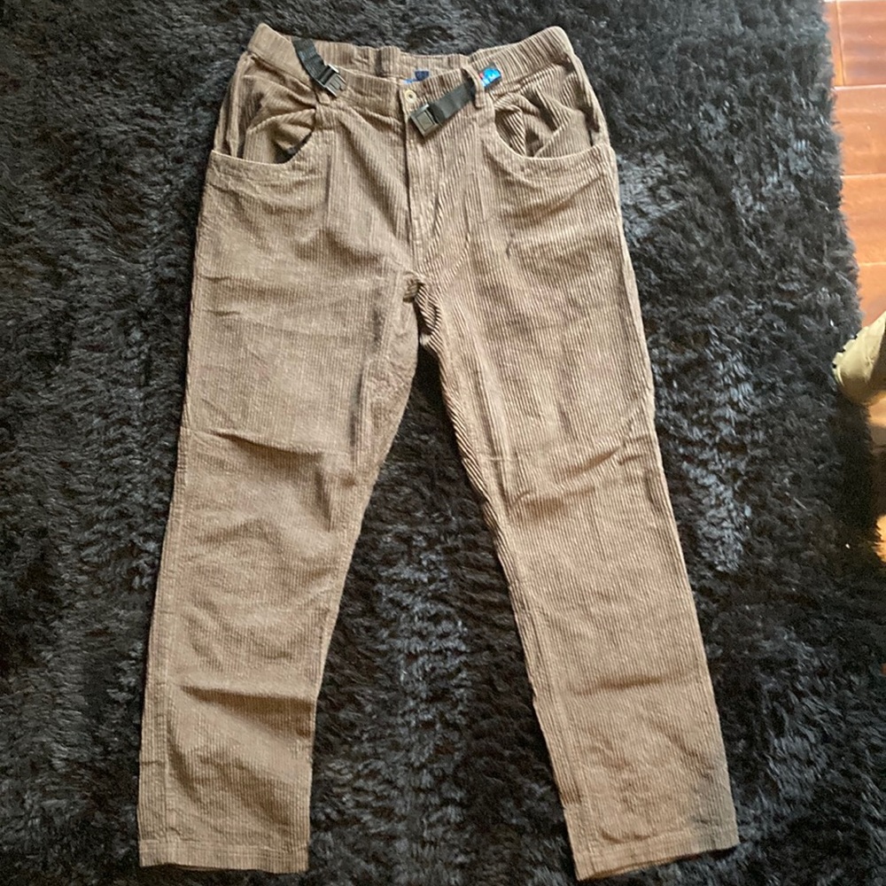 Kavu, brown snowboarding pants, corduroy, size L